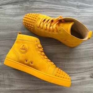 Christian Louboutin Orlato High Orange Suede Spike Size 10.5 (EU 43.5) men’s